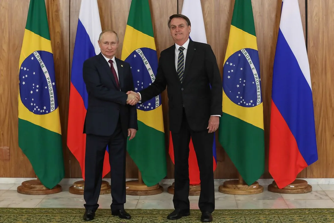 (Brasília – DF, 14/11/2019) Encontro com o Presidente da Federação da Rússia, Vladmir Putin.nFoto: Marcos Corrêa/PR