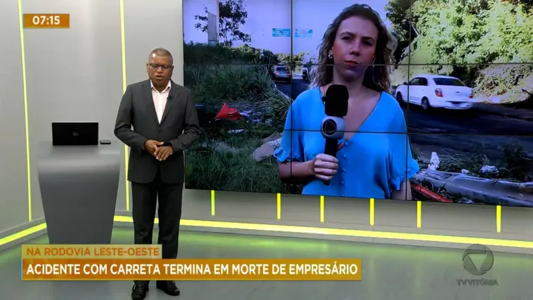 Acidente com carreta termina em morte de empresário