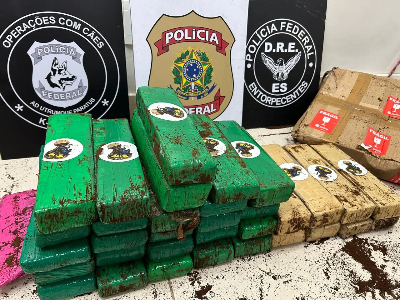 Cerca de 30kg de maconha são apreendidos em empresa de Vila Velha