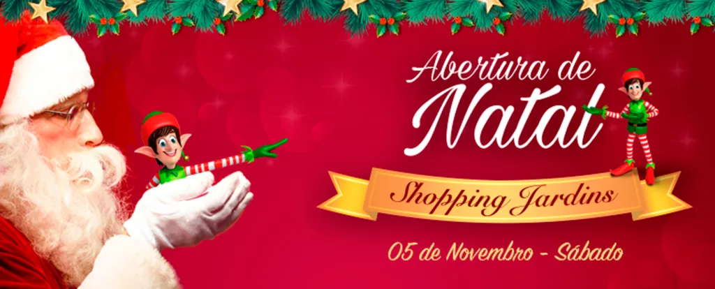 Papai Noel chega mais cedo no Shopping Jardins