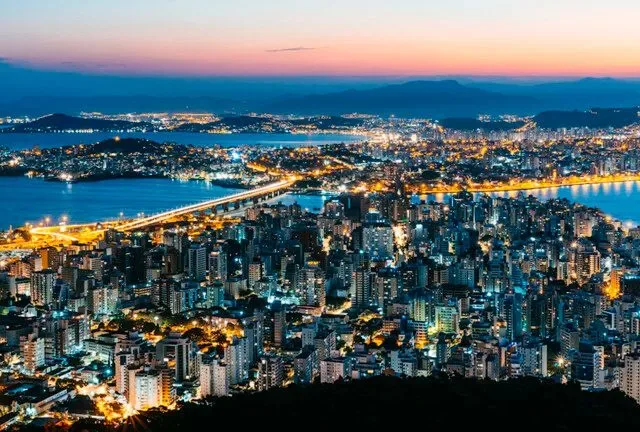 Vista aérea de Florianópolis. Foto: divulgação prefeitura