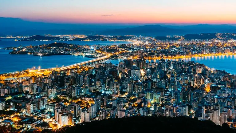 Vista aérea de Florianópolis. Foto: divulgação prefeitura