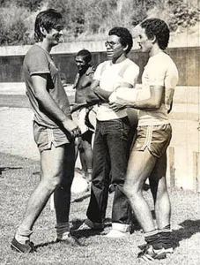 Luxemburgo no início de sua carreira  como treinador do Rio Branco em 1983