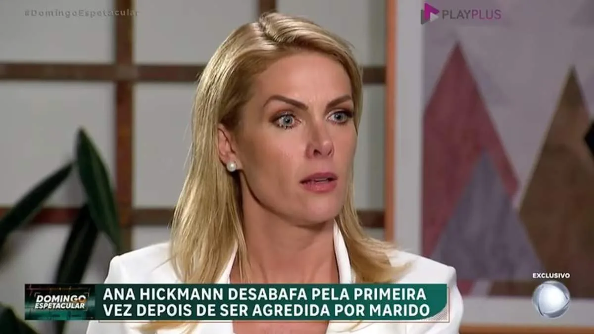 Ana Hickmann detalha agressão em entrevista ao 'Domingo Espetacular'