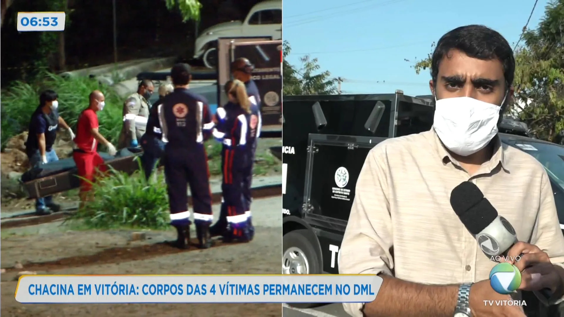 Chacina em Vitória: corpos das 4 vítimas permanecem no DML