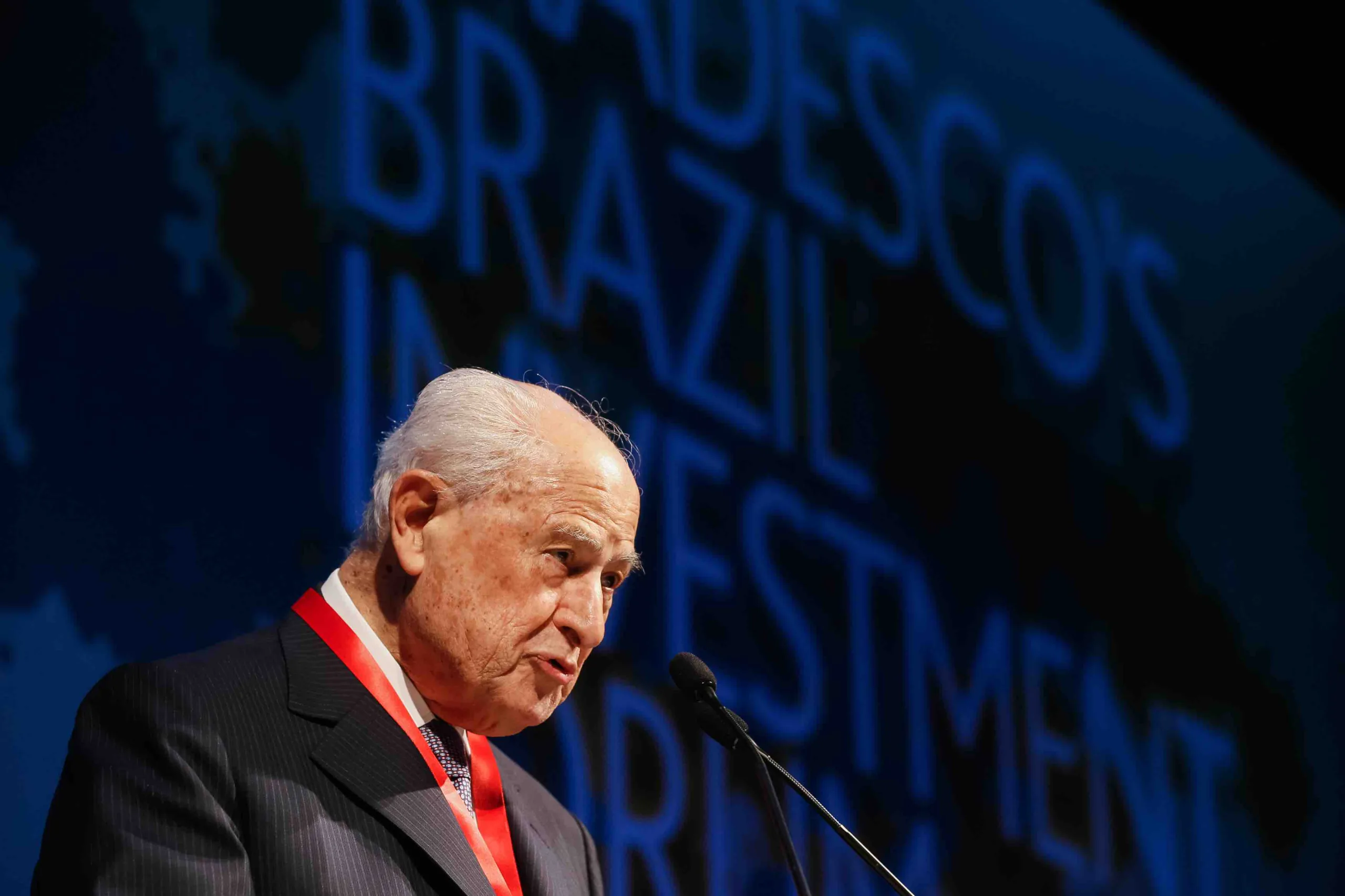 04/04/2017- São Paulo – SP, Brasil- 4ª edição do Brazil Investiment Forum. Discurso do Presidente do Conselho de Administração do Bradesco, Lázaro de Mello Brandão Foto: Beto Barata / PR