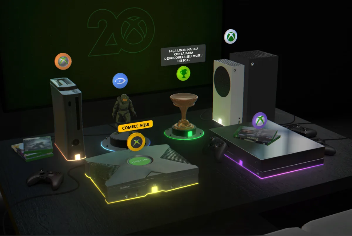 XBOX 20 Anos: Microsoft cria museu virtual com a história do console