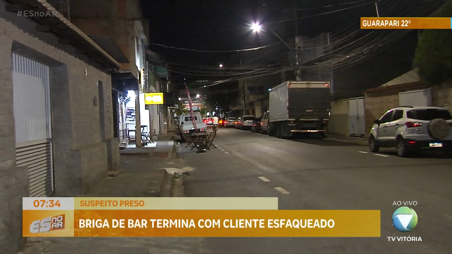 Briga em bar termina com cliente esfaqueado