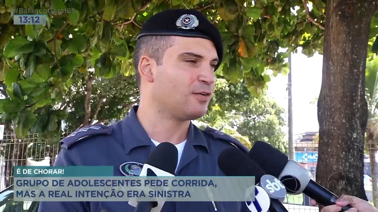 Motorista de aplicativo é rendido por grupo de adolescentes