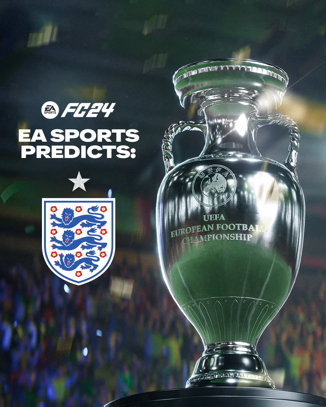 Inglaterra campeã: EA Sports simula vencedor da UEFA Euro 2024