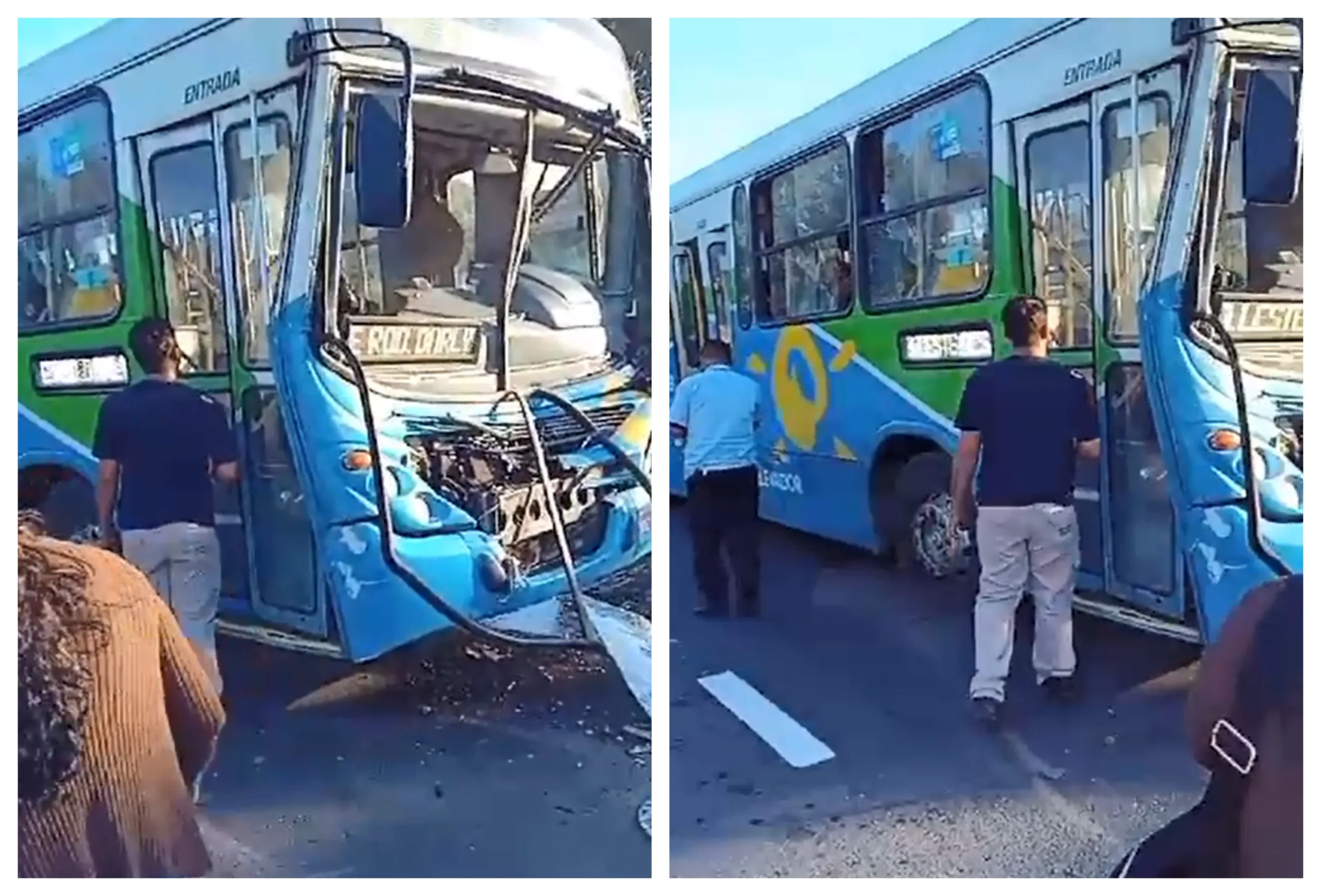 Acidente entre ônibus do Transcol e caminhão deixa sete feridos em Vila Velha