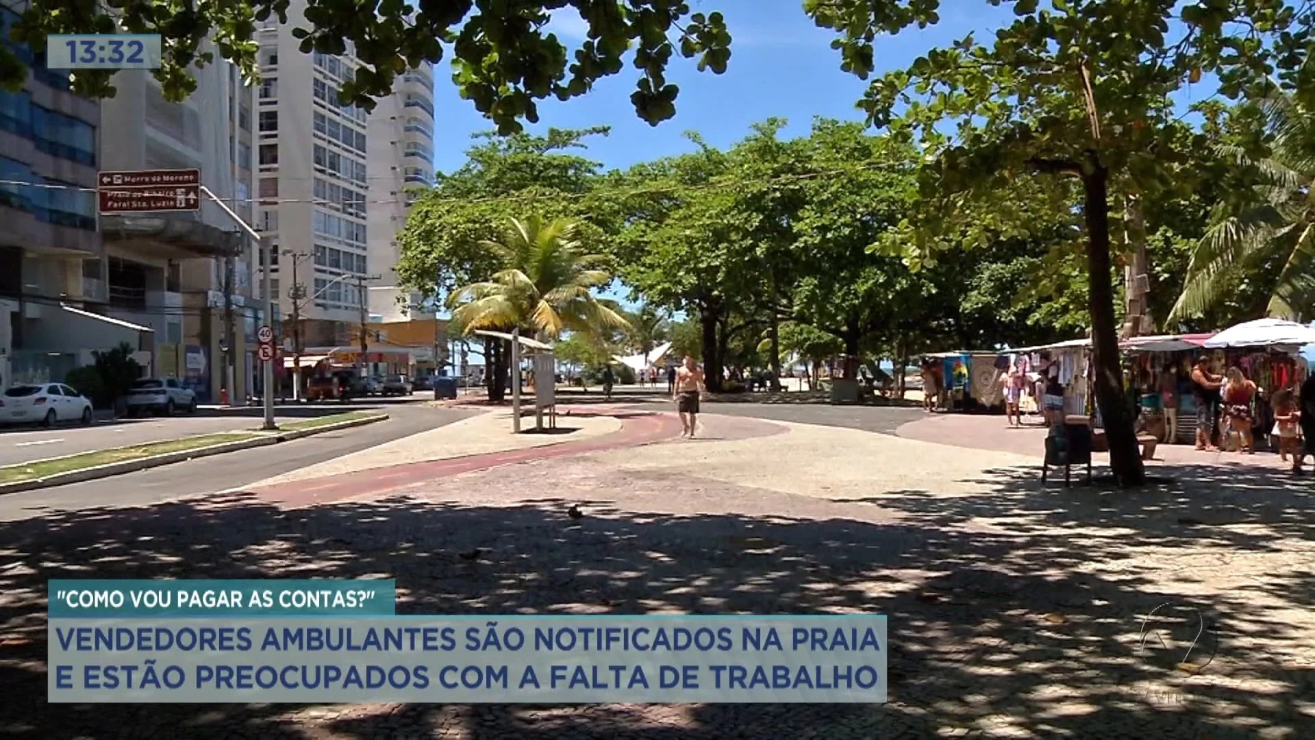 Ambulantes são notificados por atuarem em praias de Vila Velha durante o fechamento total