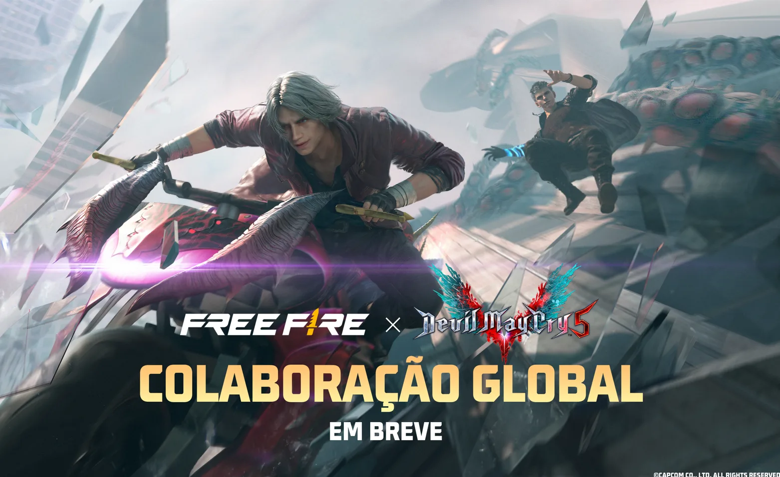 Crossover entre Free Fire e Devil May Cry 5 acontecerá em 2023