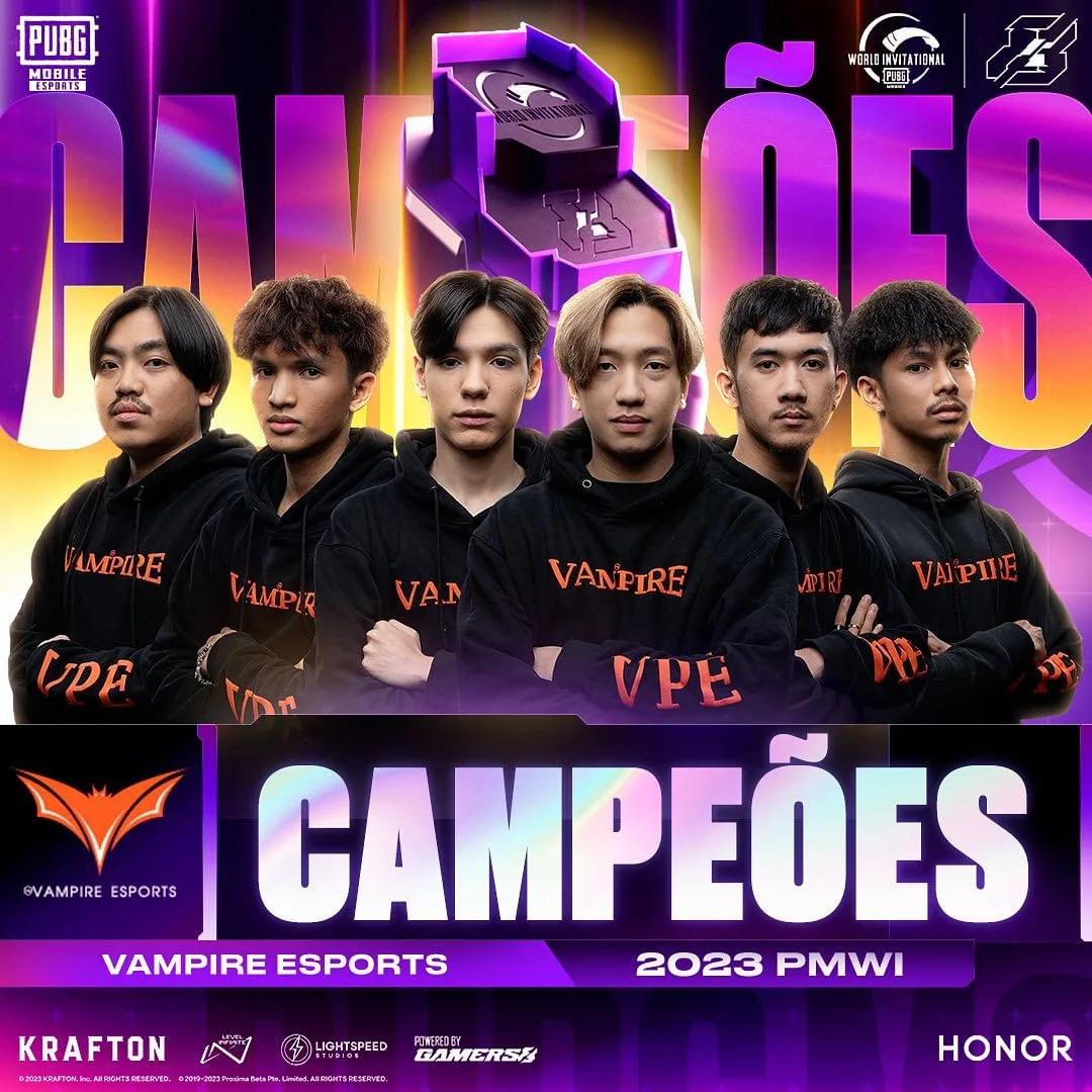 Vampire Esports vence o PUBG MOBILE World Invitational 2023