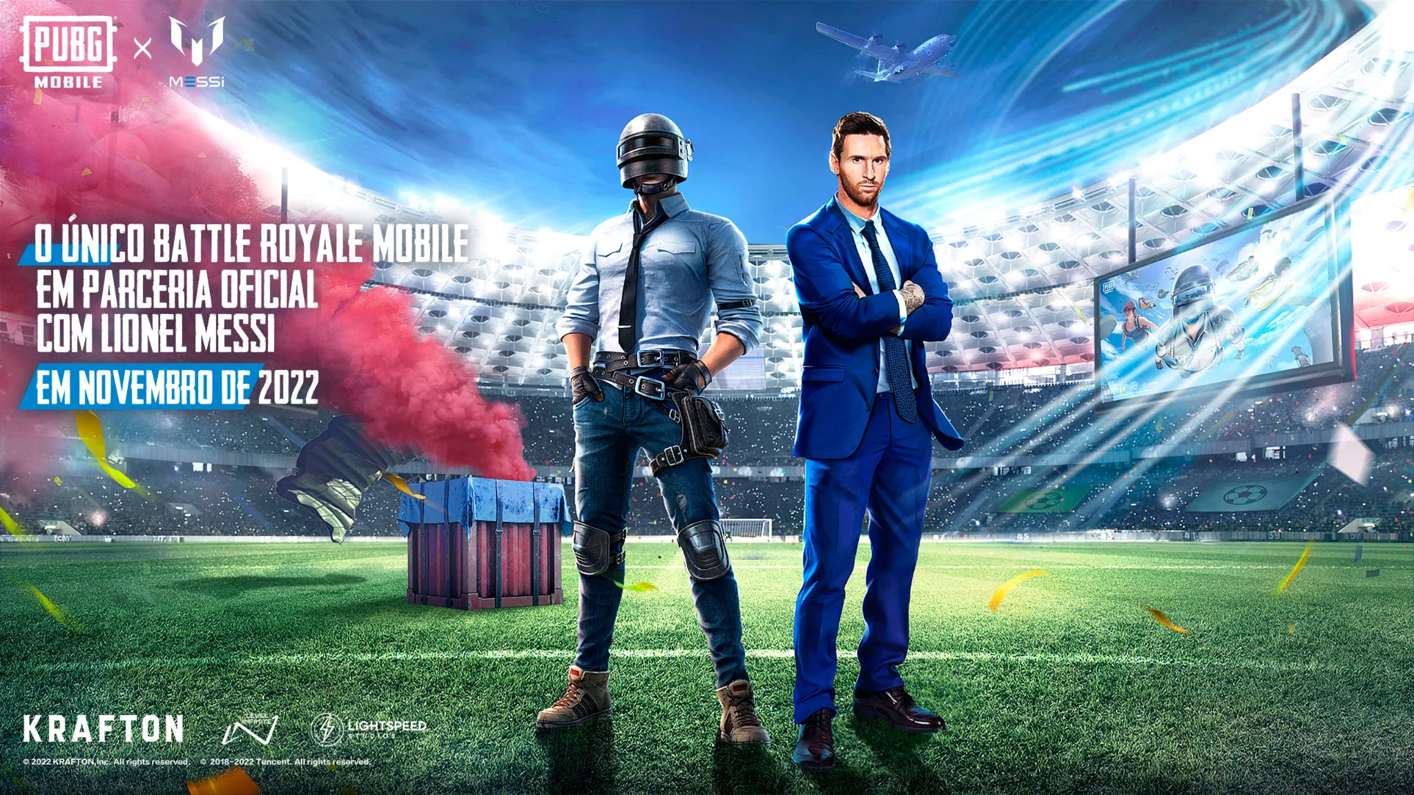 PUBG MOBILE anuncia parceria global e exclusiva com Lionel Messi