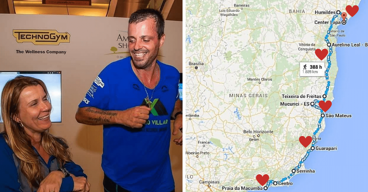 “Do Rio a Salvador”, passando pelo ES! Ultramaratonista encara 1.889km em homenagem à esposa