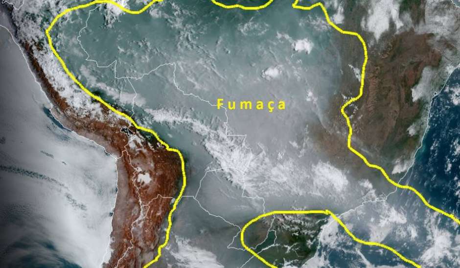 Fumaça de queimadas no Pantanal se desloca para países da América do Sul