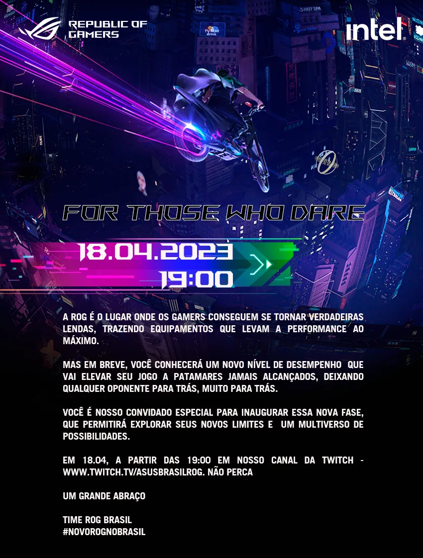 ASUS ROG anuncia evento de lançamento no Brasil