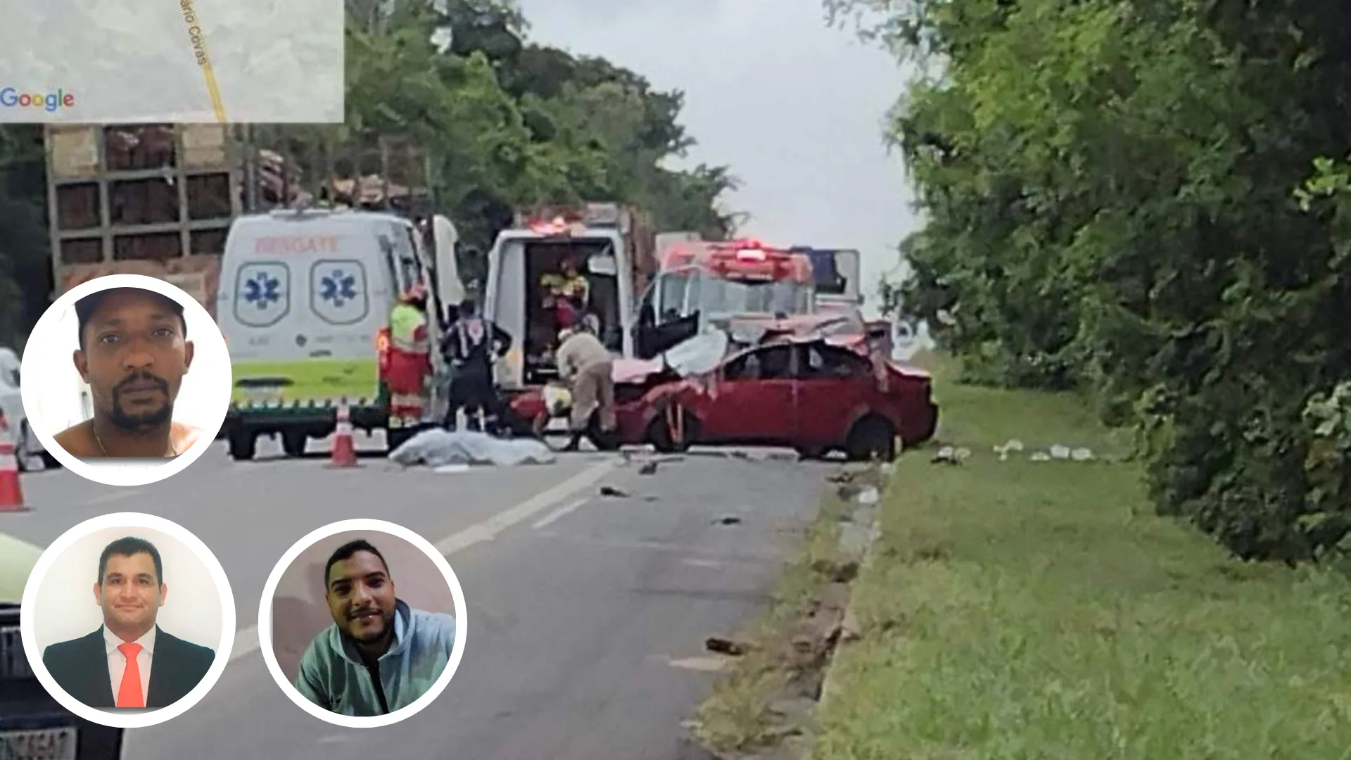 Vídeo mostra acidente que deixou secretário e servidores de prefeitura mortos na BR-101