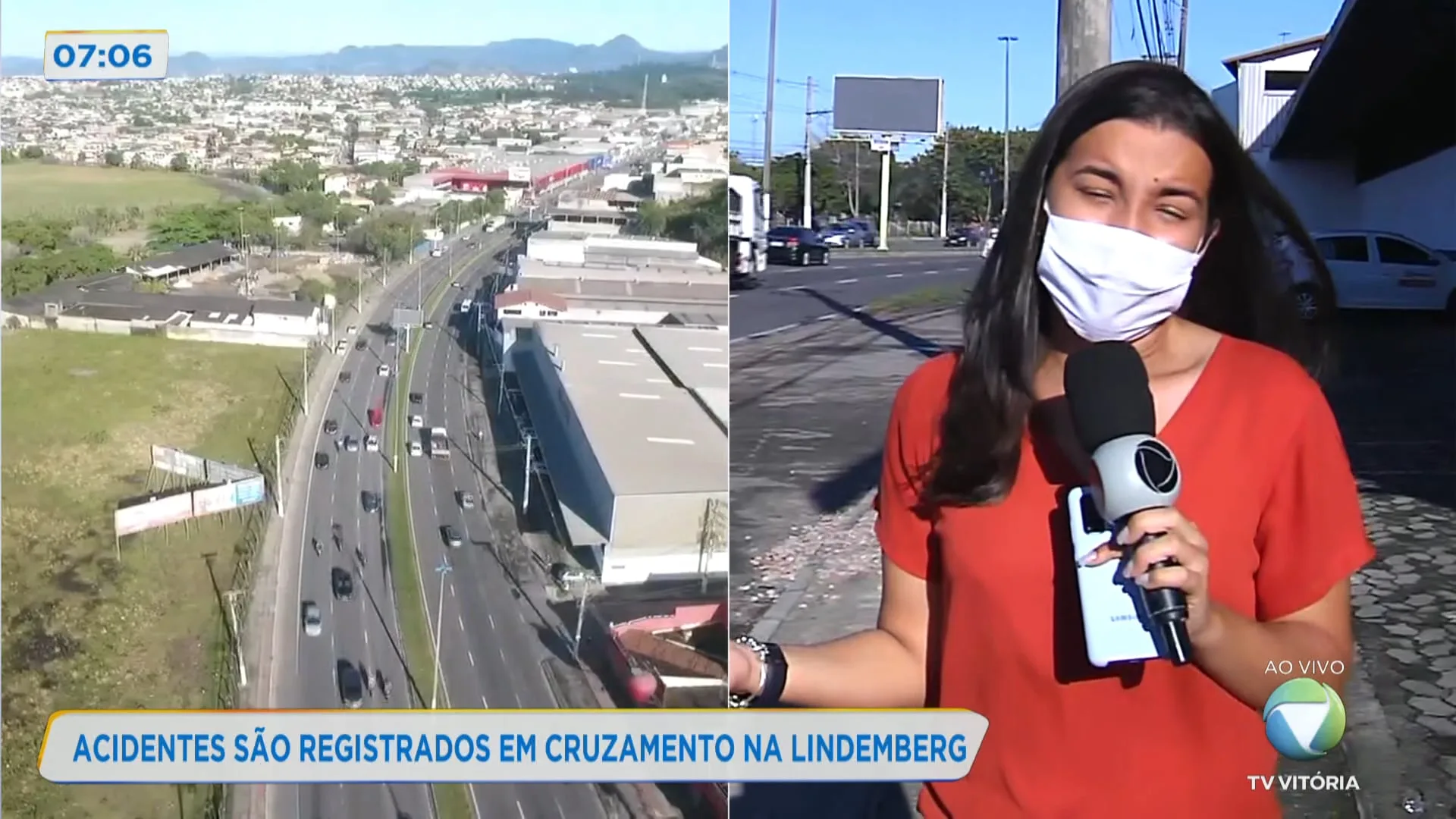 Ciclista é atingido por ônibus em Vila Velha