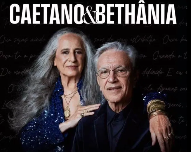 Caetano Veloso e Maria Bethânia atualizam agenda da turnê juntos. Veja datas