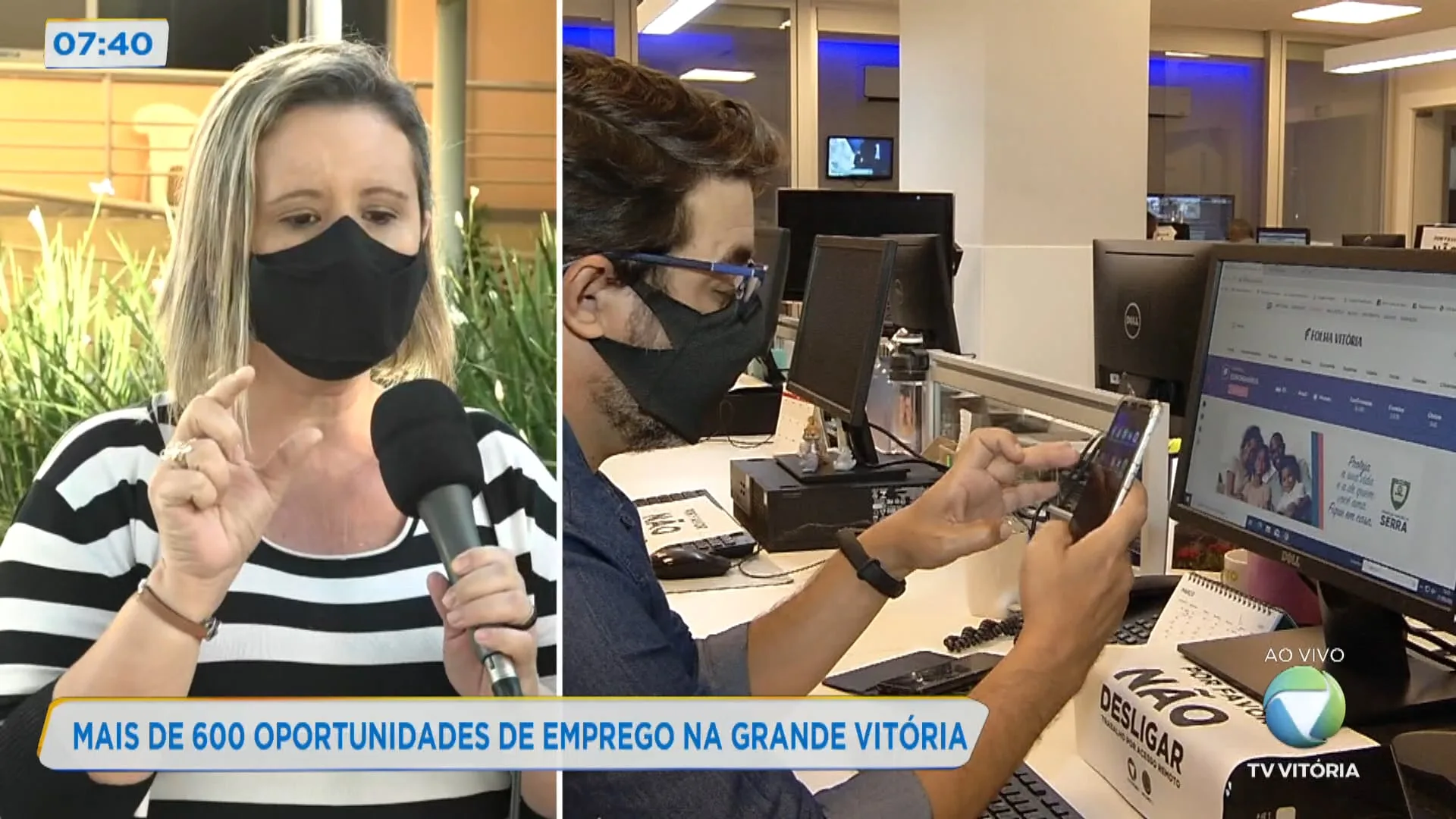 Mais de 600 oportunidades de emprego na Grande Vitória