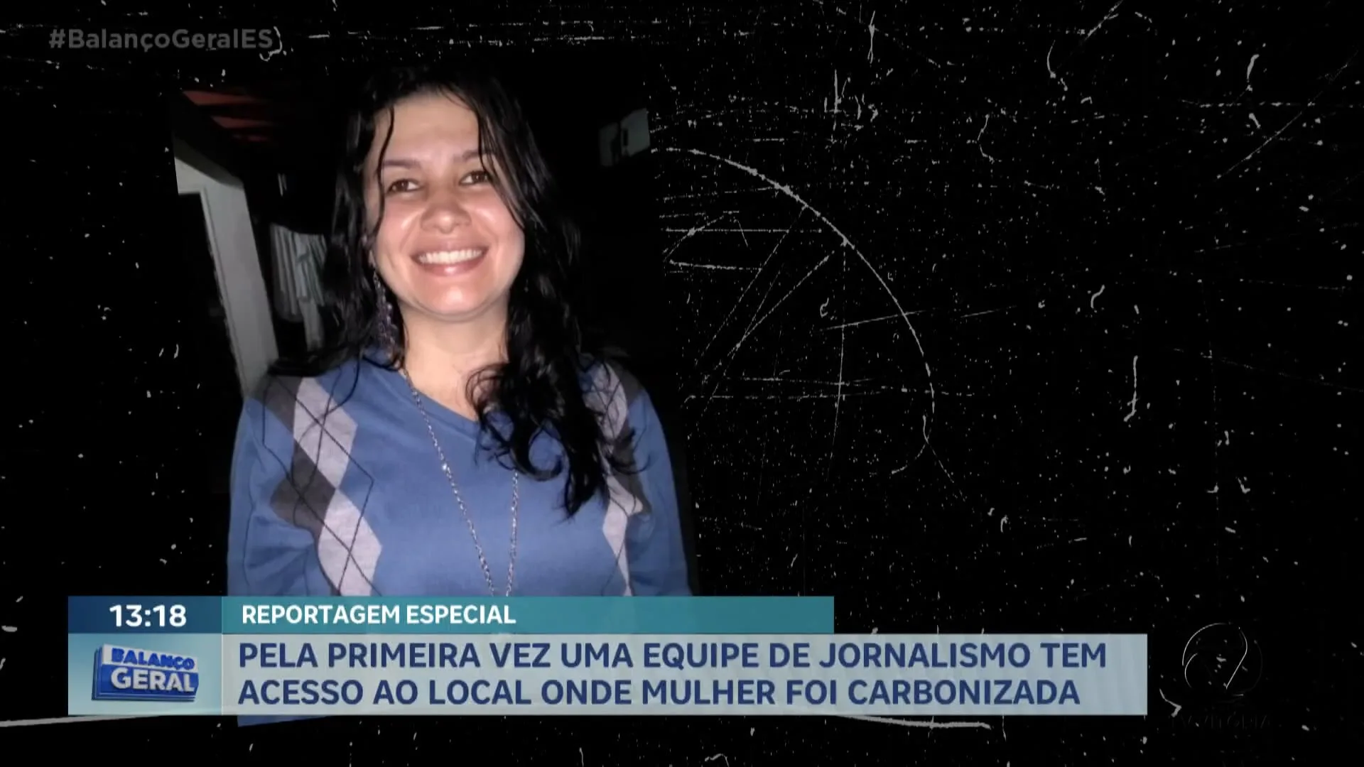 Pela primeira vez uma equipe de reportagem tem acesso ao local onde mulher foi carbonizada