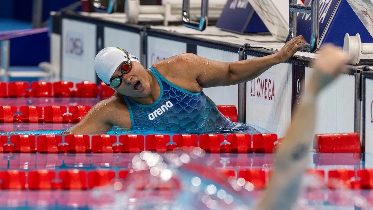 30.08.24 -PATRICIA PEREIRA – Jogos Paralímpicos Paris 2024 – Prova da natação na Arena La Defense, em Paris. Foto: Alessandra Cabral/CPB @alecabral_ale