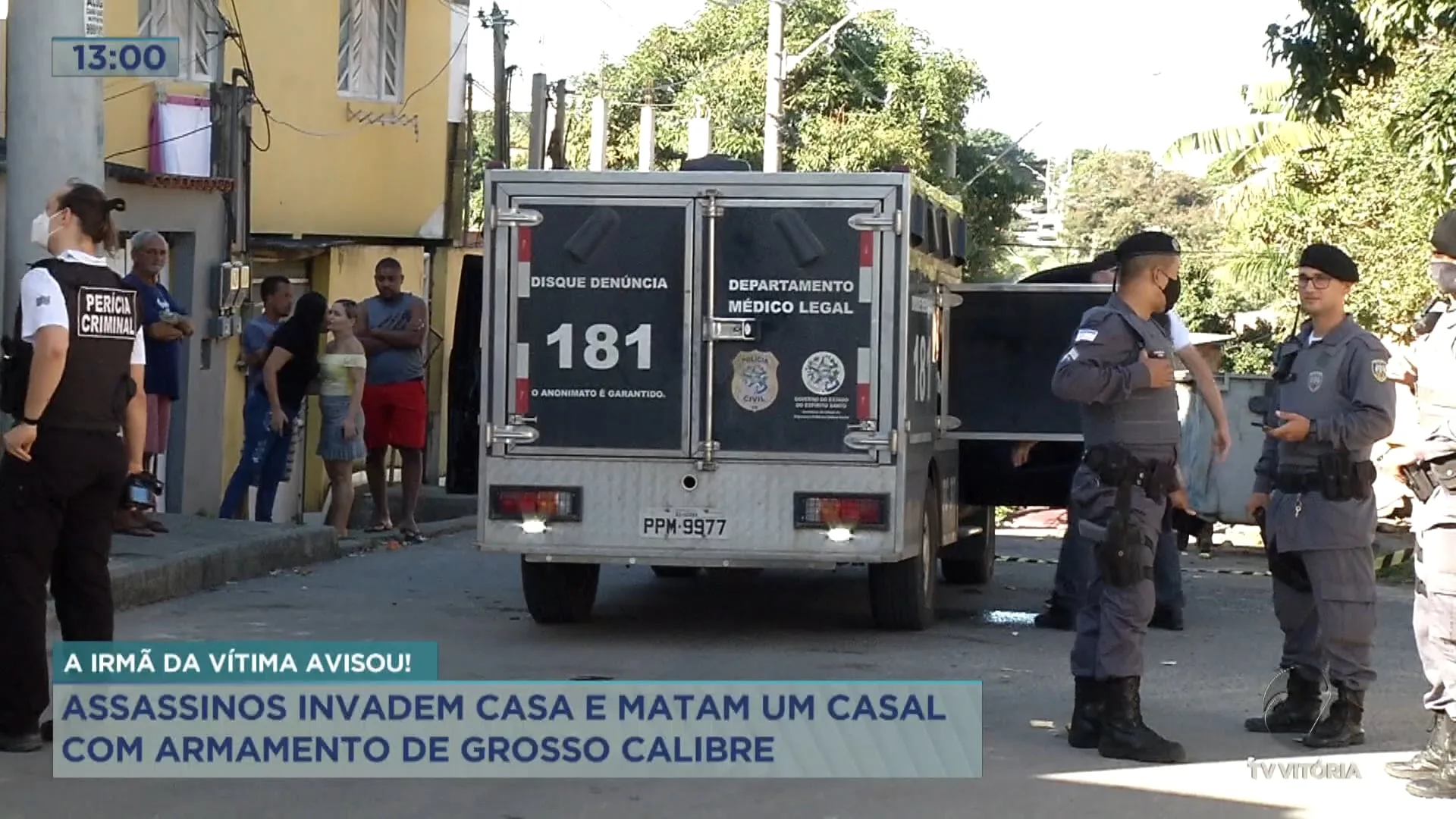 Casal morto a tiros na Serra