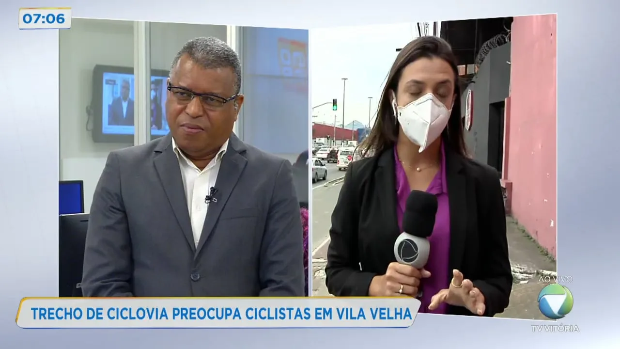 Trecho de ciclovia preocupa ciclistas em Vila Velha