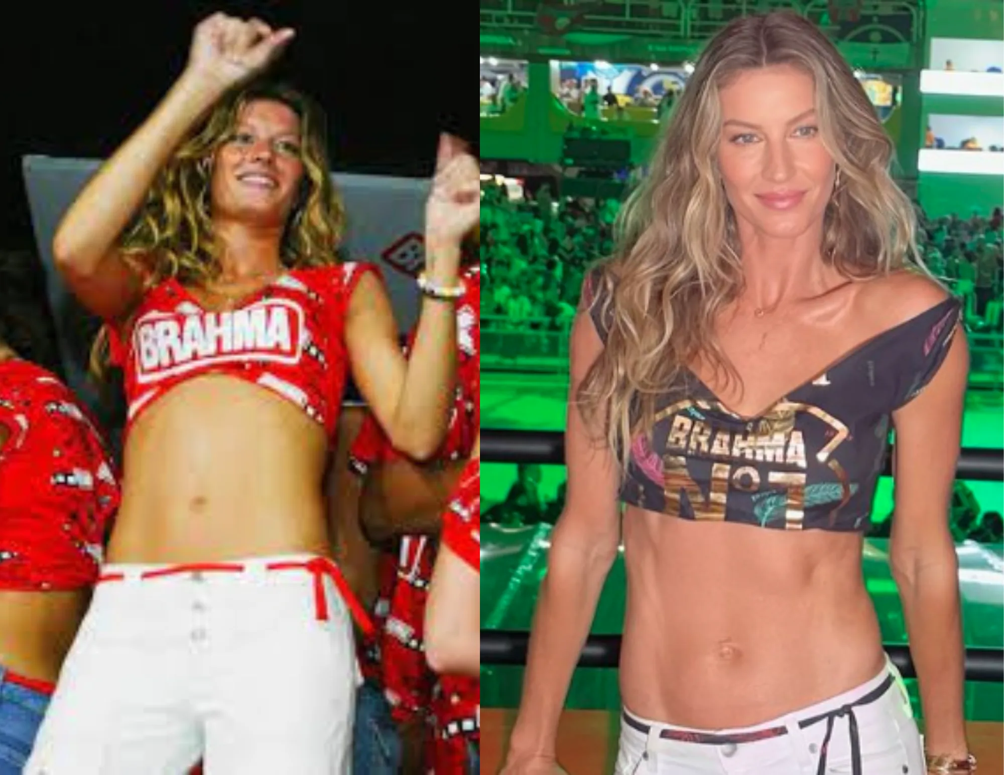 Quase 20 anos depois, Gisele Bündchen recria look de 2004 para curtir Carnaval