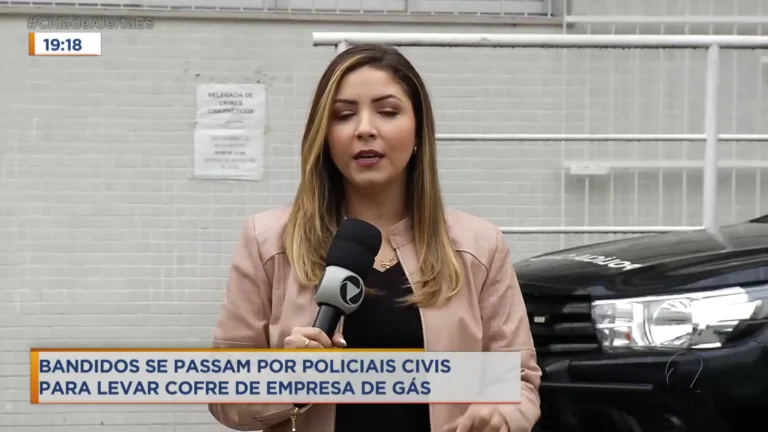 Bandidos se passam por policiais civis para levar cofre de empresa de Gás