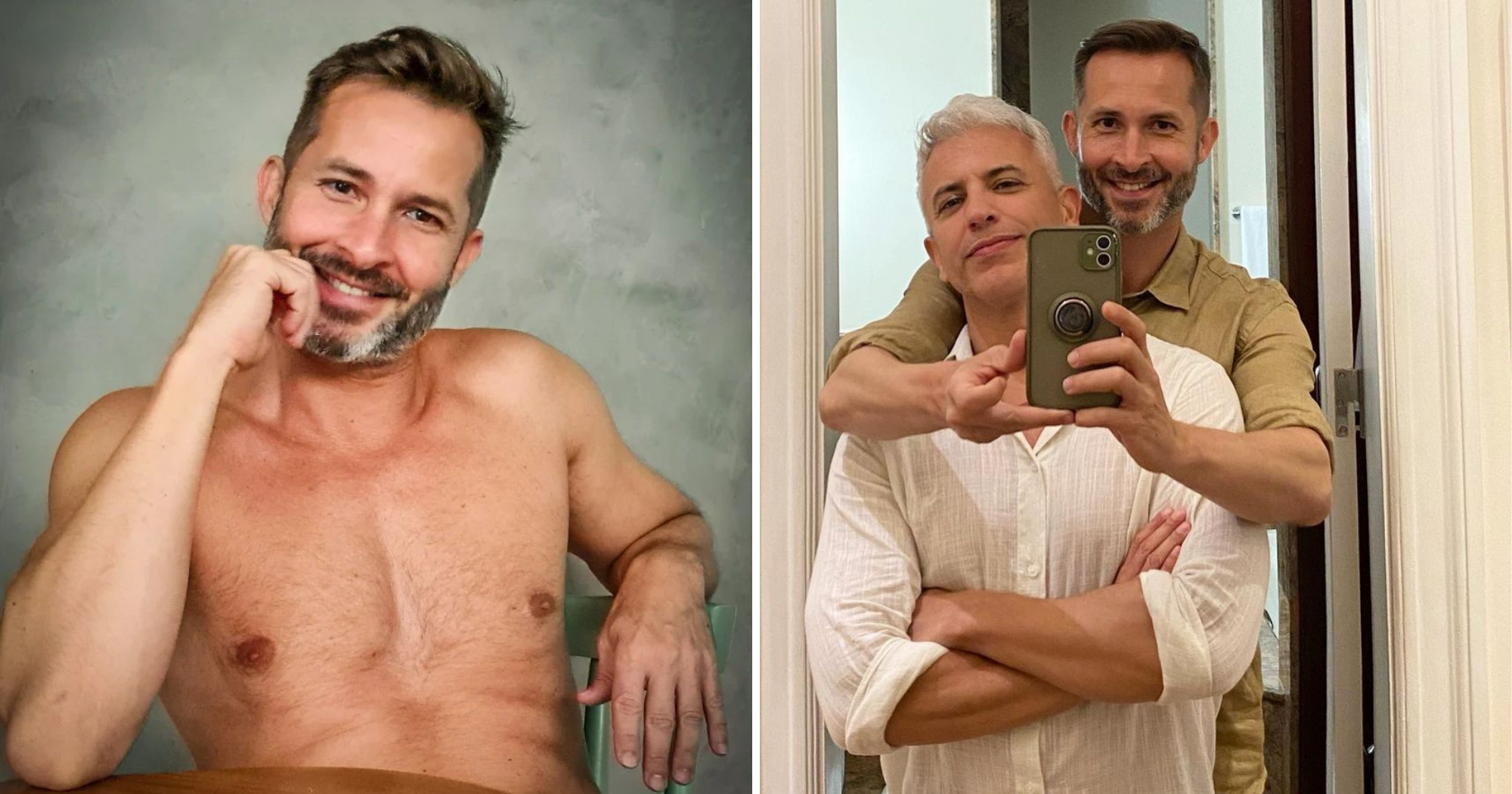 Galã de TV, Gustavo Wabner celebra 25 anos de casado com marido diretor