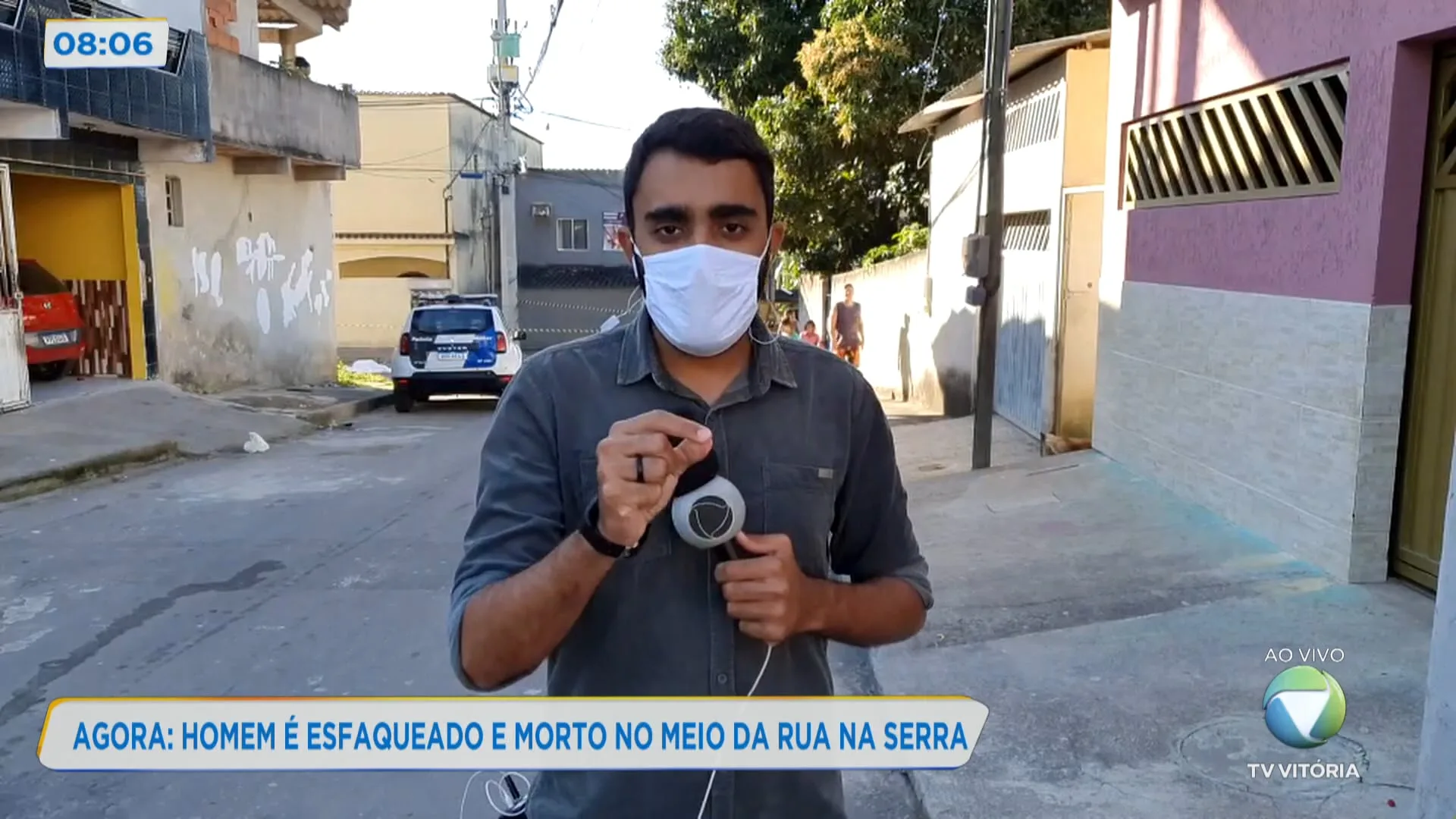 Homem é esfaqueado na barriga no bairro Vila Noca de Colares, na Serra