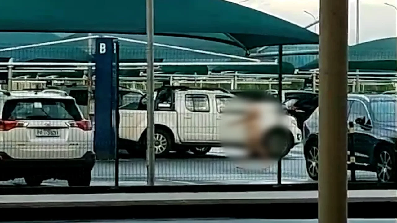 VÍDEO | Homem nu é flagrado andando pelo Aeroporto de Vitória