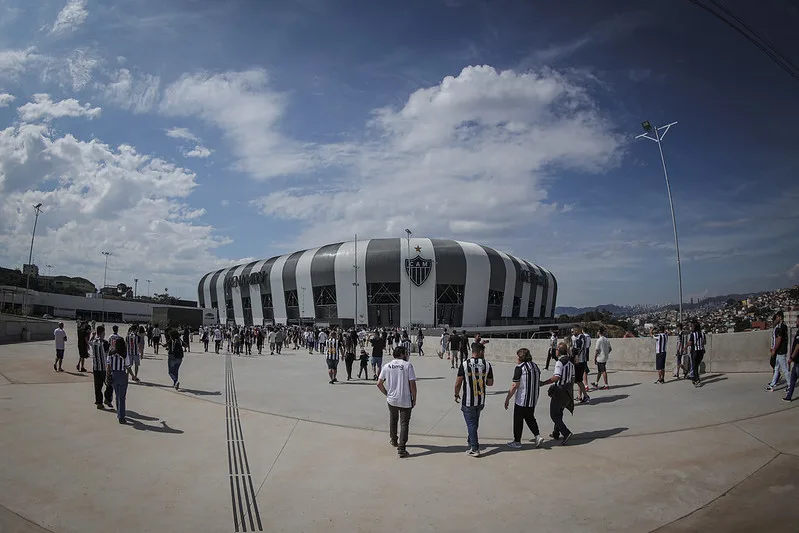 Atlético-MG estreia o seu novo estádio em jogo contra o Santos