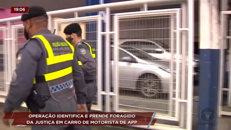 Operação identifica e prende foragido da justiça em carro de motorista de aplicativo