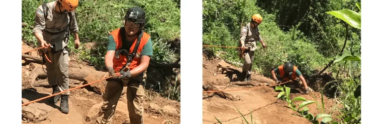 Defesa Civil libera trilha no Morro do Moreno após risco de rolamento de pedras