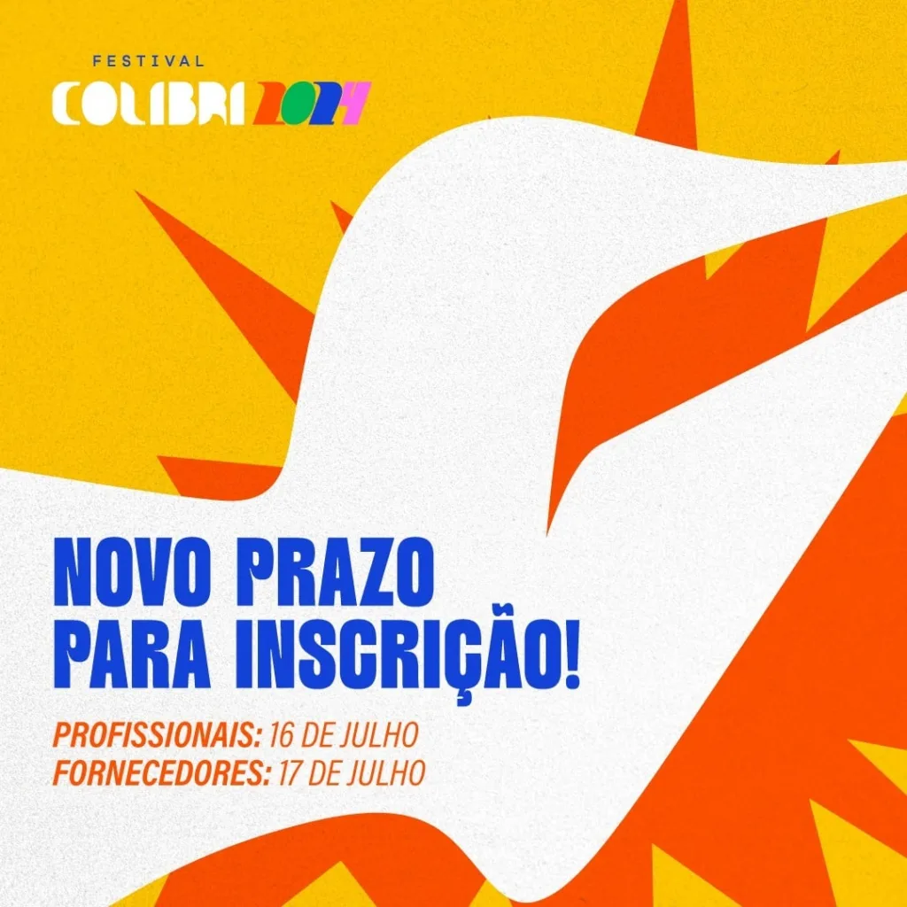 Novos prazos para inscrição na 37ª edição do Festival Colibri