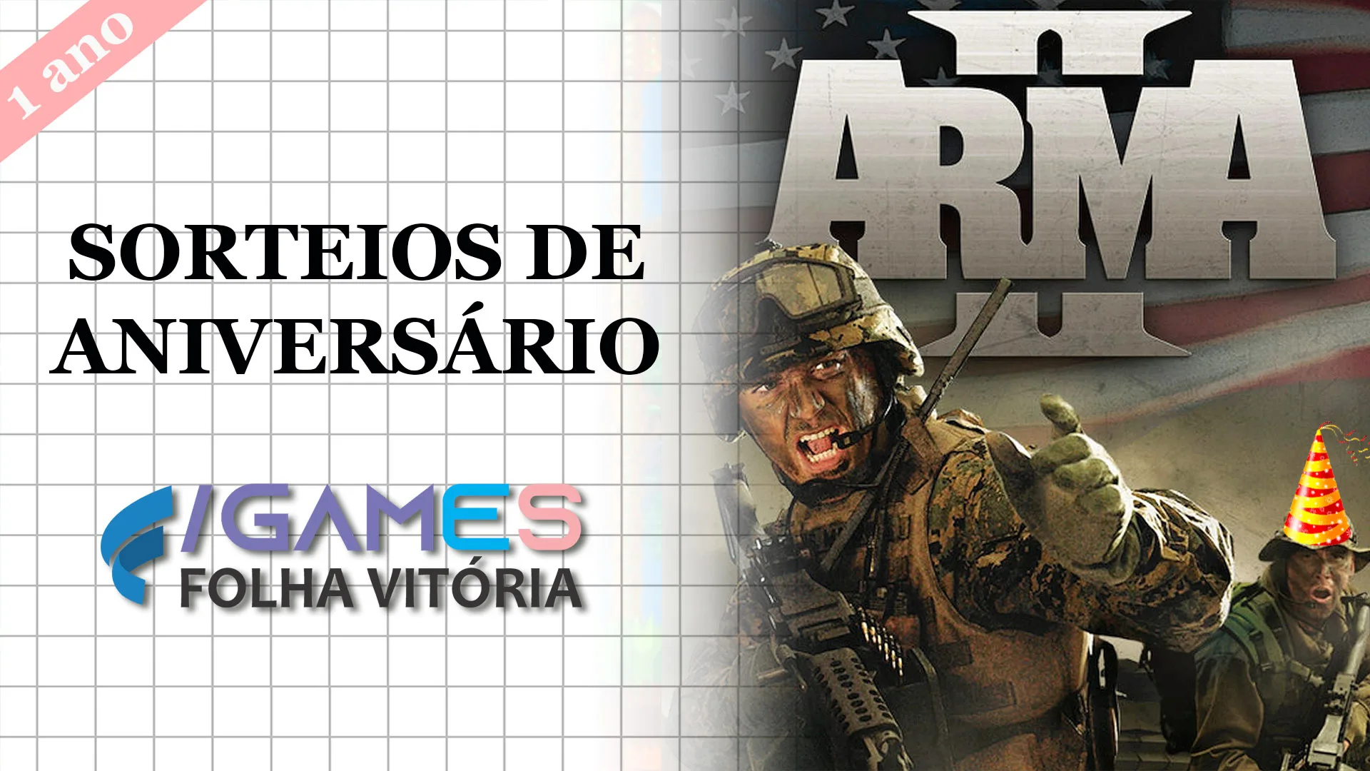 ARMA 2 é terceiro jogo da lista de sorteios de aniversário do /GAMES