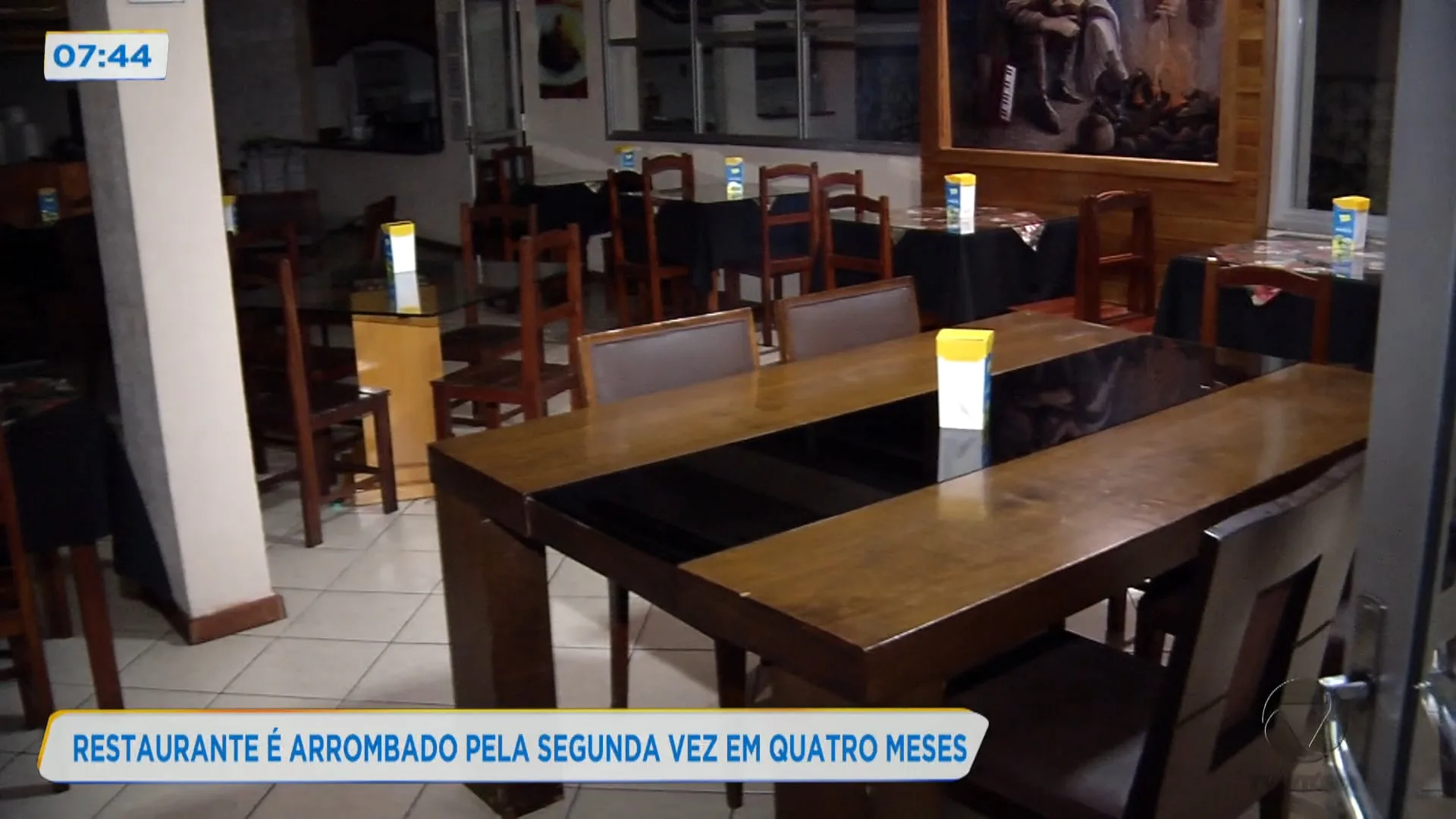 Restaurante é arrombado pela segunda vez em quatro meses