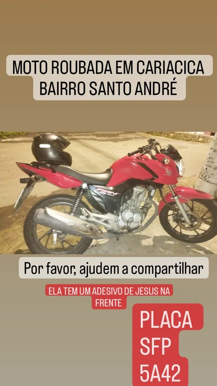 Motoboy tem moto roubada ao tentar ajudar homem durante perseguição