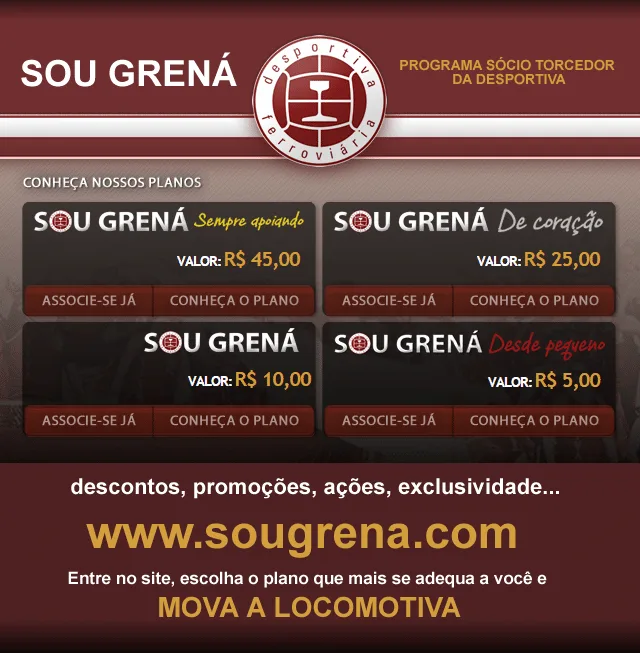 Sou Grená: Tiva lança programa de sócio-torcedor