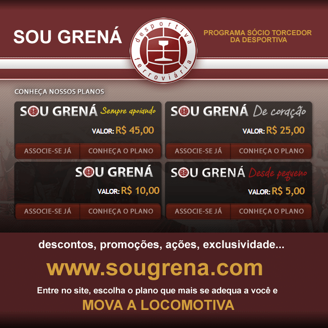 Sou Grená: Tiva lança programa de sócio-torcedor