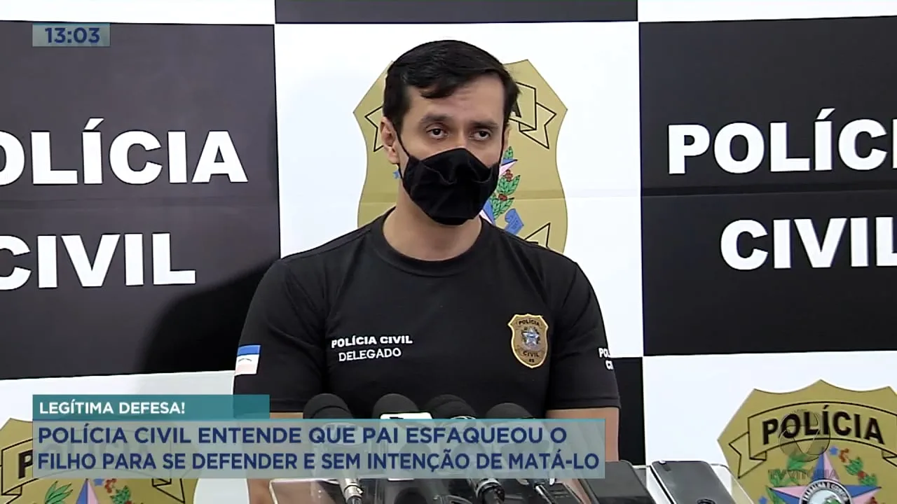 Polícia Civil entende que pai matou o filho em legítima defesa