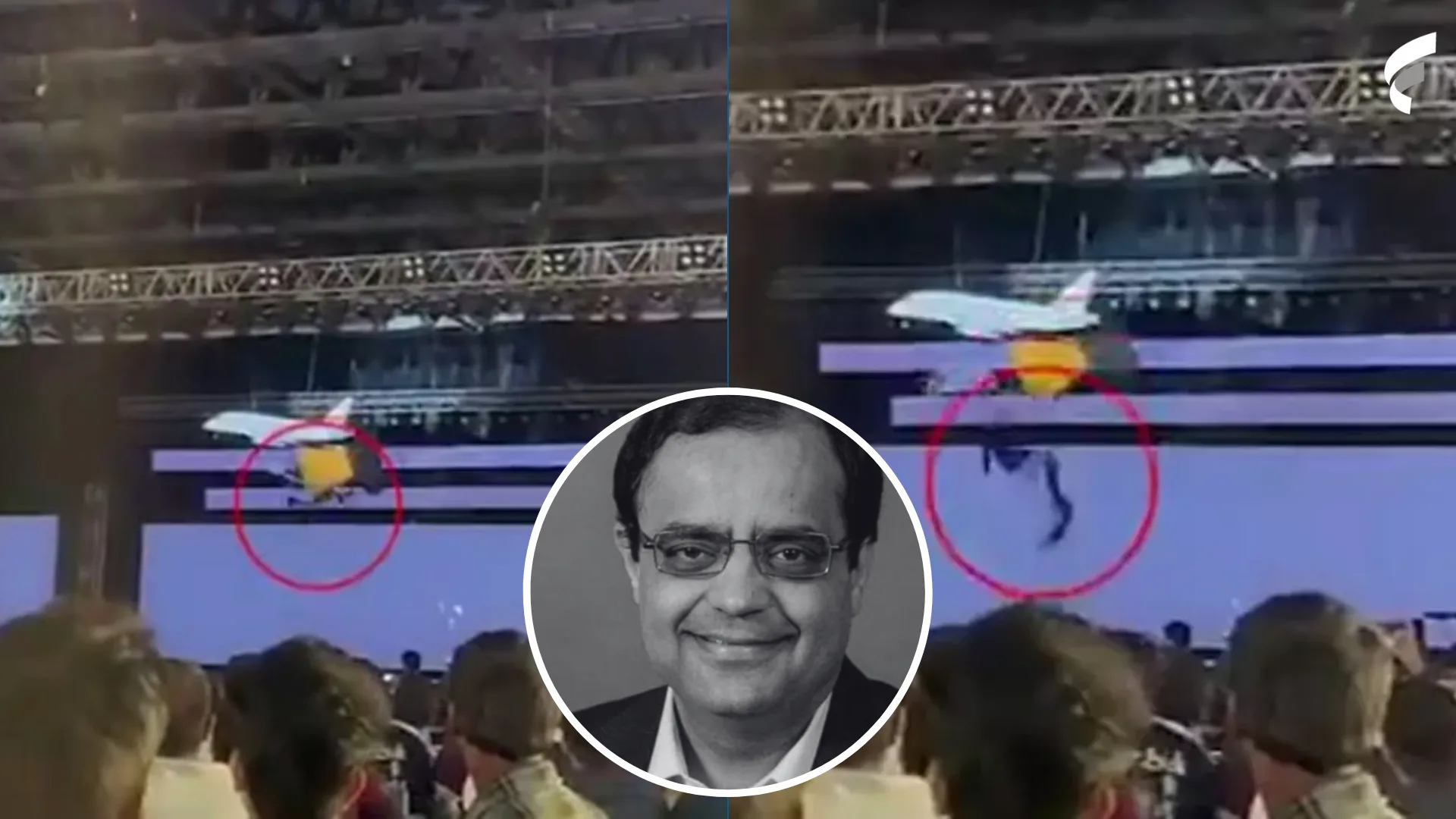 Empresário morre após cair durante acrobacia em evento; veja vídeo