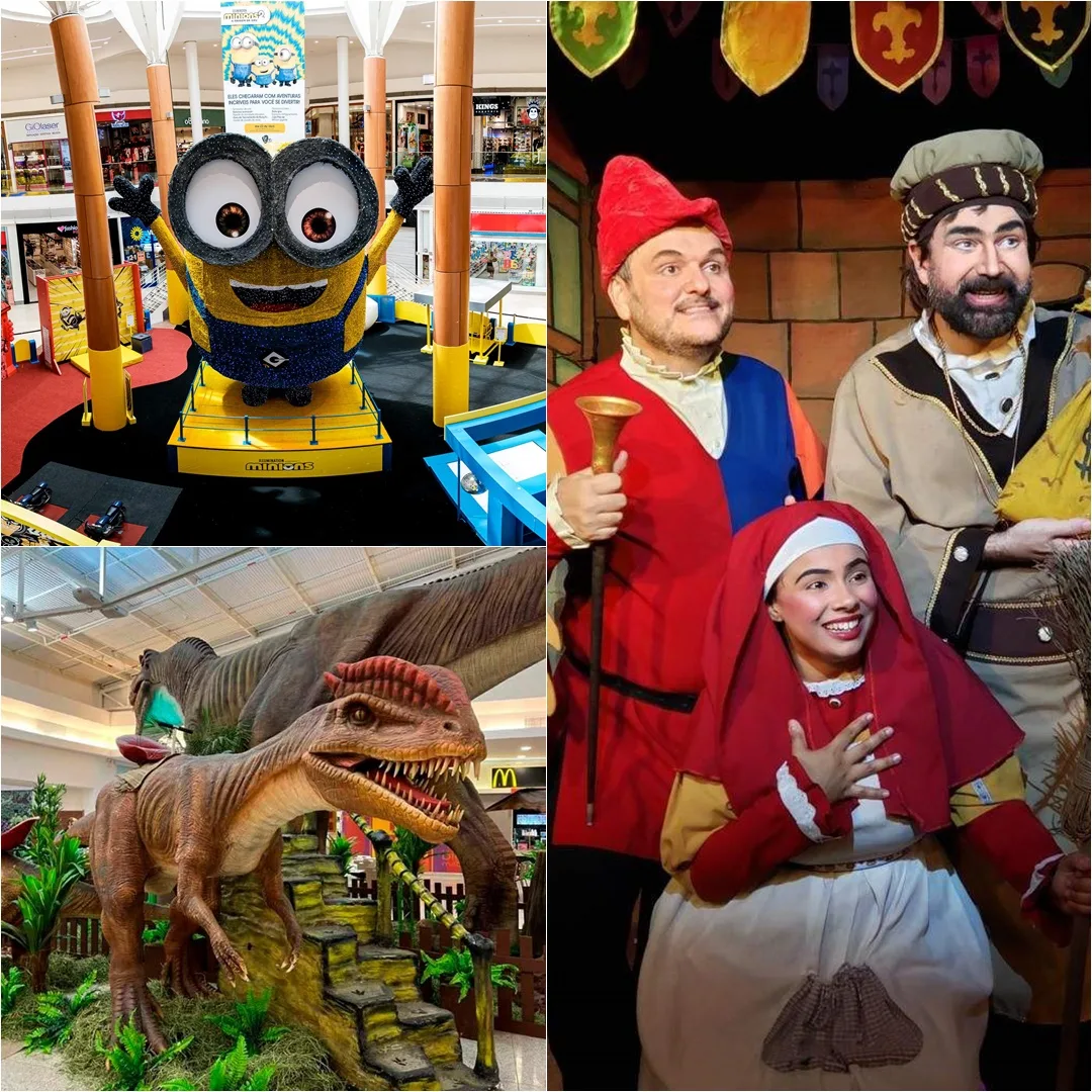 Parque dos Minions, dinossauros gigantes e teatro para curtir com as crianças neste domingo