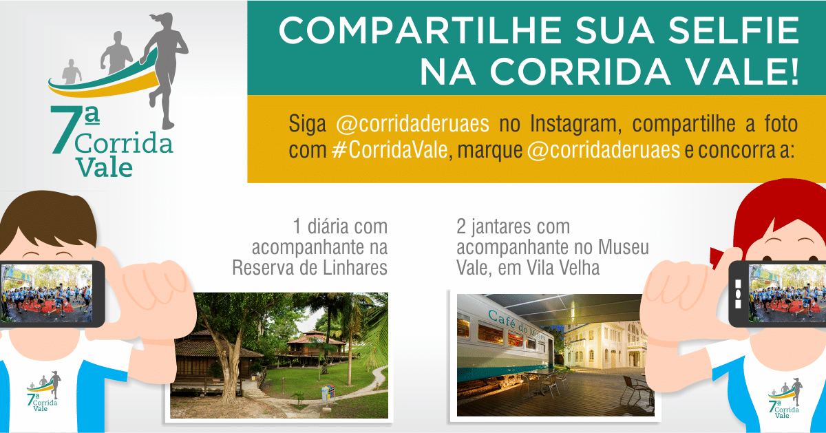 Foi na Corrida Vale? Compartilhe suas fotos e concorra a diária de hotel e a jantar romântico no Museu!