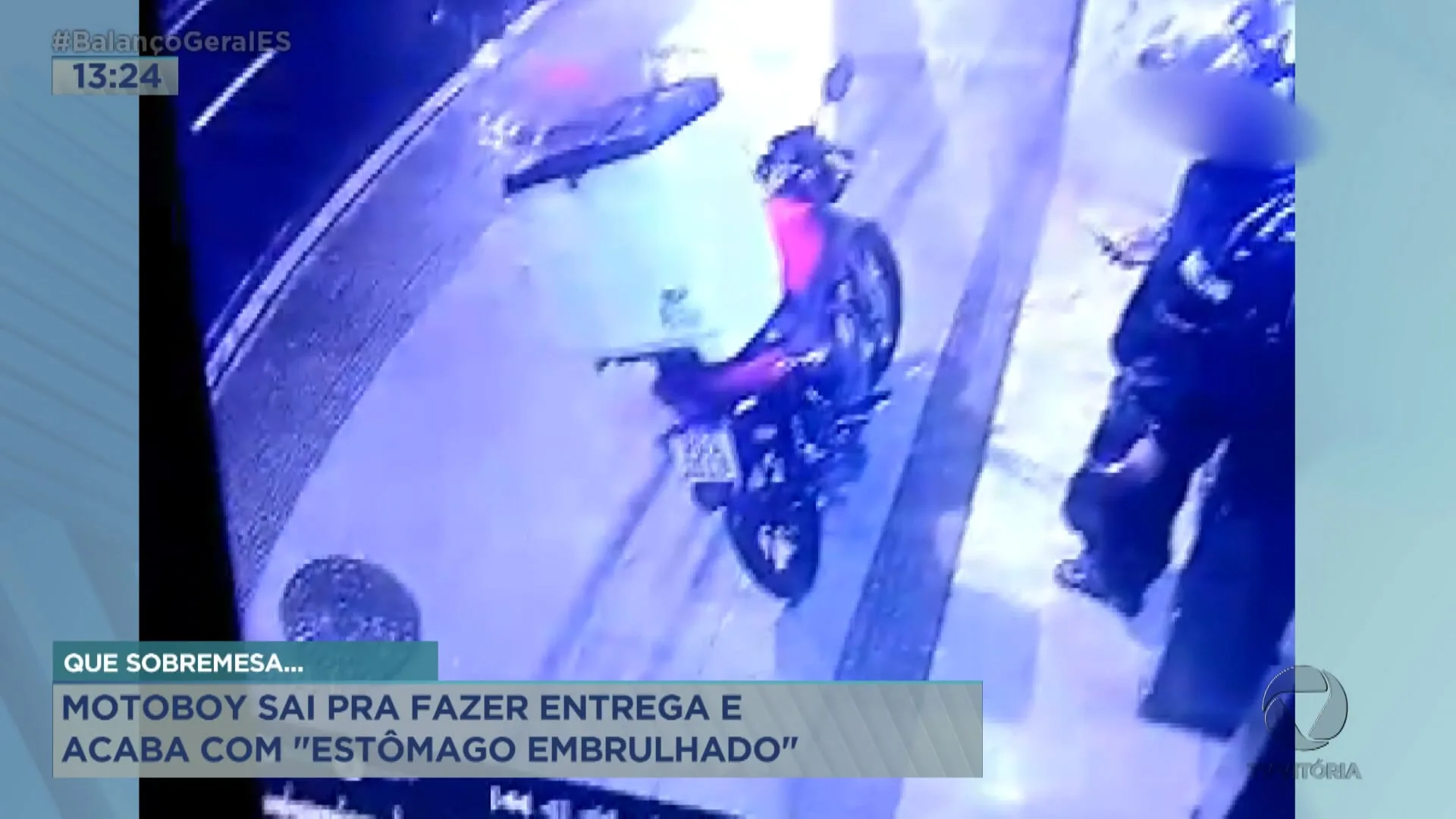 Flagra : motoboy tem veículo levado por homem em Vila Velha