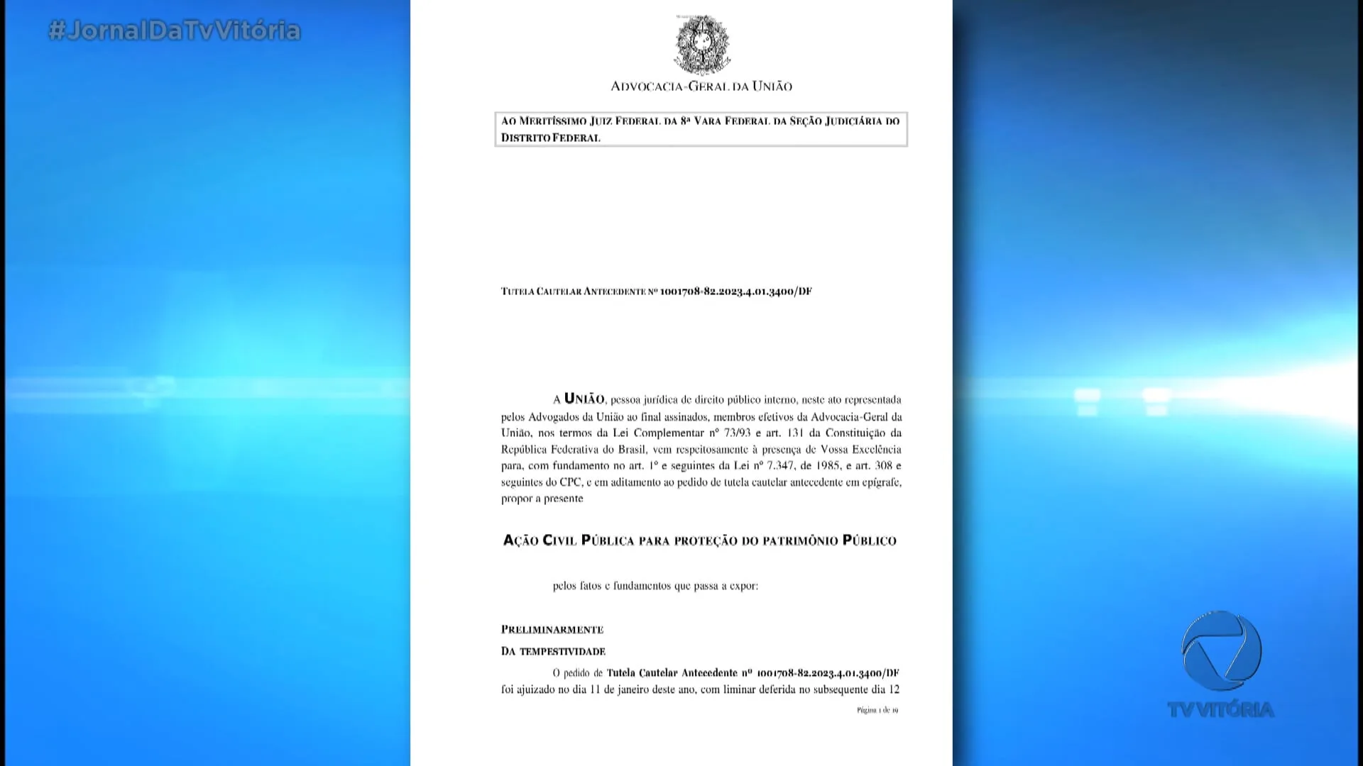 AGU pede condenação de empresário capixaba por ataque em Brasília